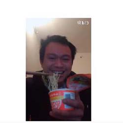 最近抖音吃泡面音乐是什么 记得孤单时一