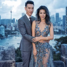 王阳明晒与妻子蔡诗芸结婚照告白：永远