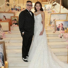 钱国伟陈宛蔚大婚 婚礼现场集结香港众多