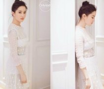 刘亦菲白色透视短裙全是洞！晒逆天美腿