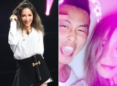 萧亚轩坐大腿撒娇喊Bebe　小13岁男友激凸