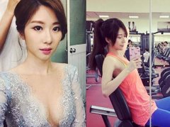 <b>张景岚辣穿白色露背婚纱　一转身肌肉线</b>