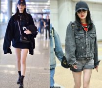 奚梦瑶身穿七爷八爷甩袖装　逆天长腿强