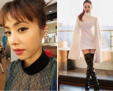 蔡依林衣服越穿越短　翻18年前旧照：老