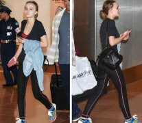 欧版娜娜机场穿搭像大妈　下一秒变香奈