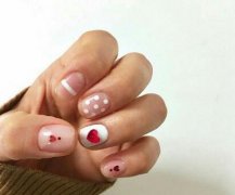 有可爱有华丽　原来红色光疗可以那么美