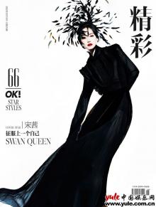 宋茜登《OK！精彩》封面 黑天鹅造型华美